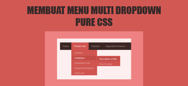 Cara Membuat Menu Dropdown dengan CSS di Blog Cara Membuat Menu Dropdown dengan CSS di Blog