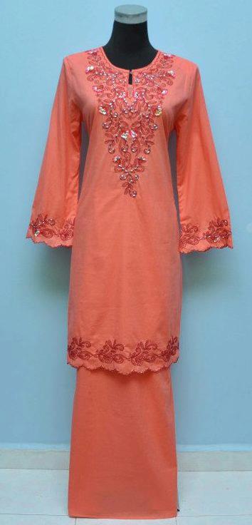Collection of Baju Melayu Warna Peach | Set Baju Pengantin Warna Soft