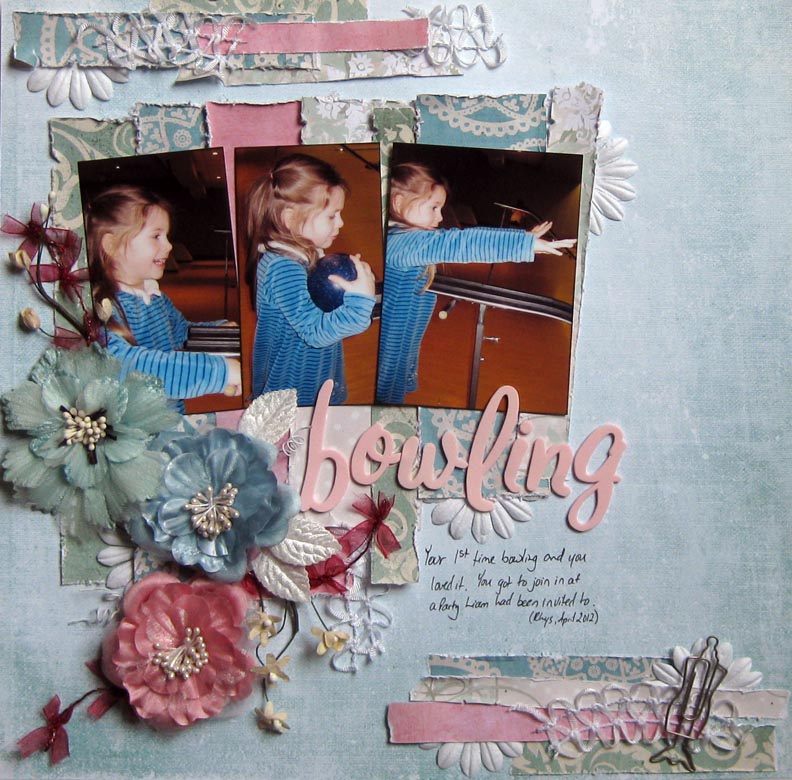 Flower Scrapbook Layouts