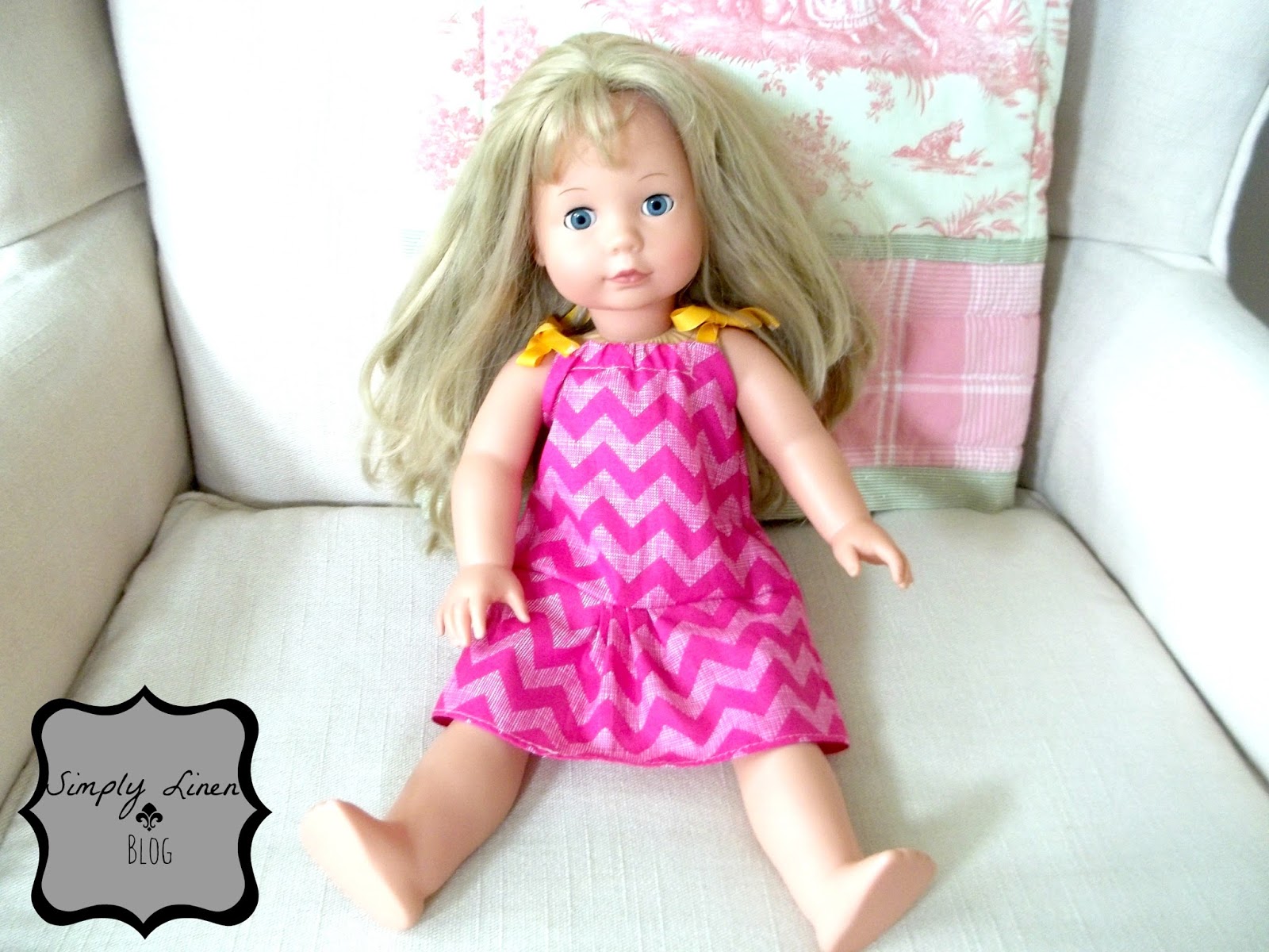 SimplyLinen Sewing an Easy Doll DressTutorial
