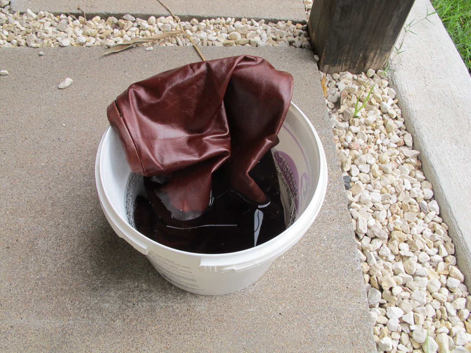 Christie Chase 537...bleached leather skirt