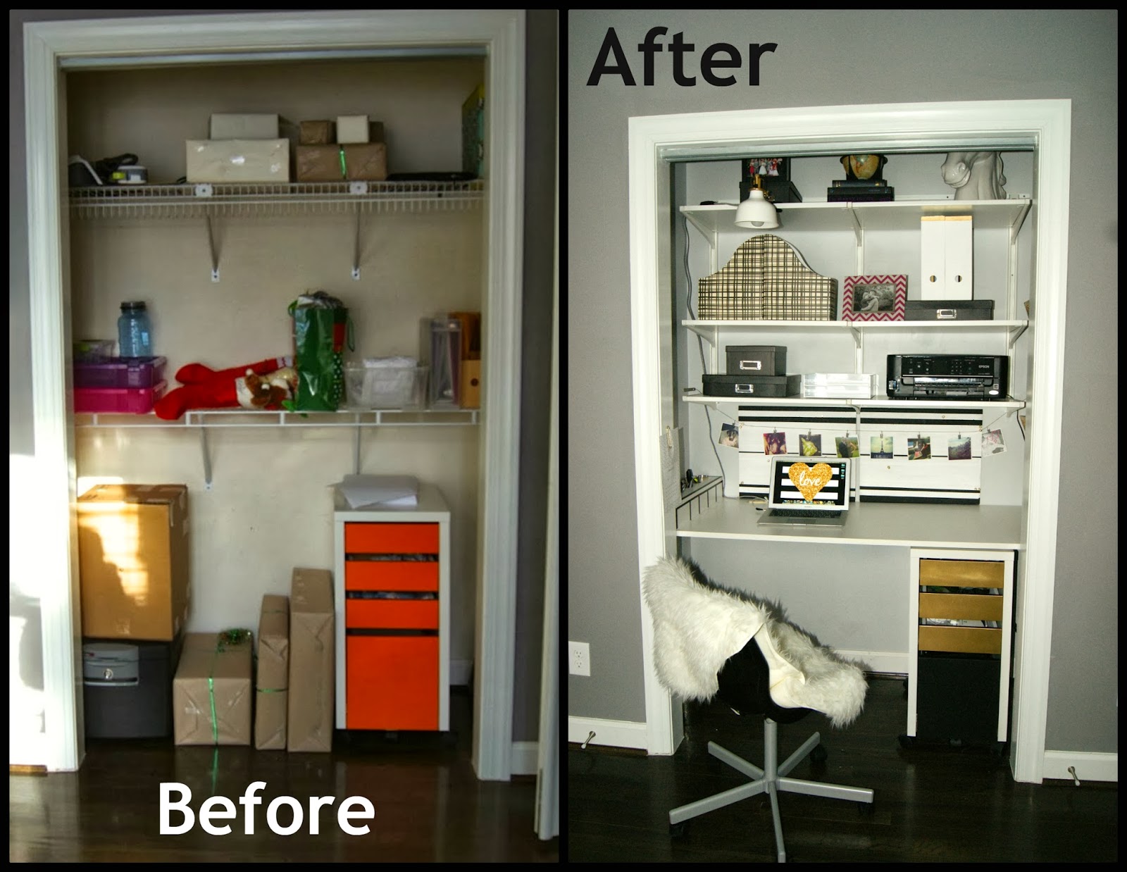Closet Desks closet desk reveal - ellis & page Closet Desks closet desk reveal - ellis & page