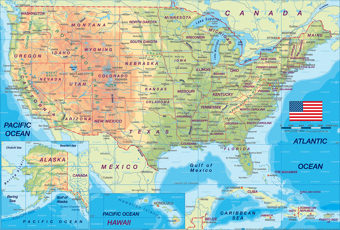 Usa Map Region Area Map Of Canada City Geography