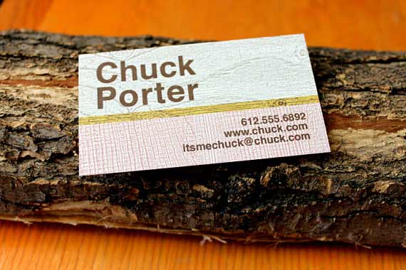 Eco-Friendly Recycled Paper Business Card