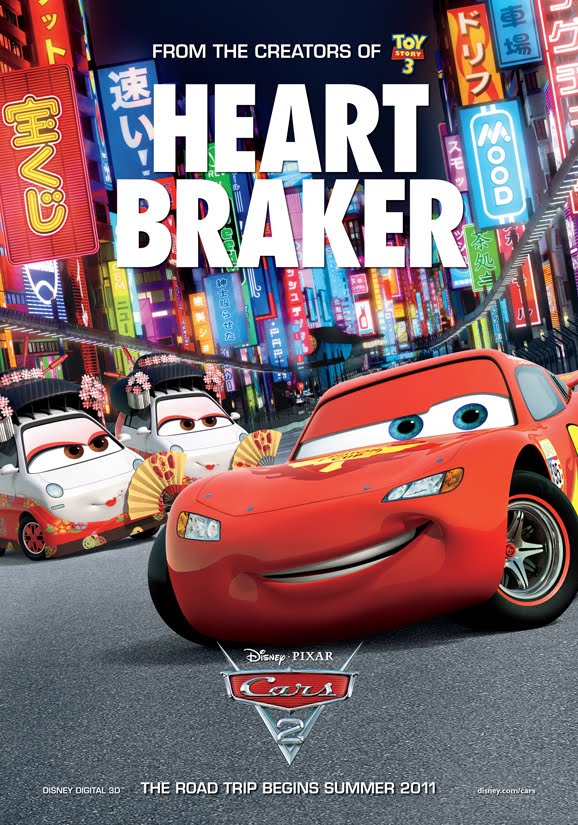 Seven new international posters for Cars 2 have arrived online in English at