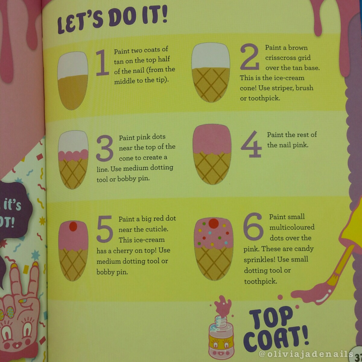 Olivia Jade Nails I Scream Nails DIY Nail Art Book Review