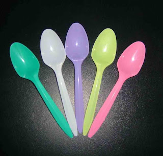  Plastic Fork and Spoon