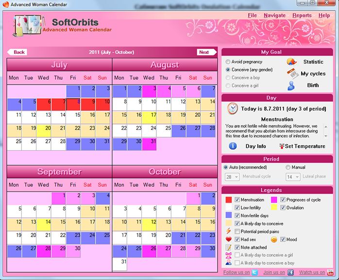 Advanced woman calendar 4.2 serial