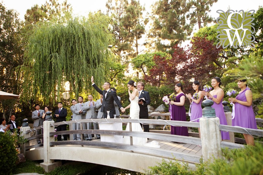 wedding earl burns japanese garden