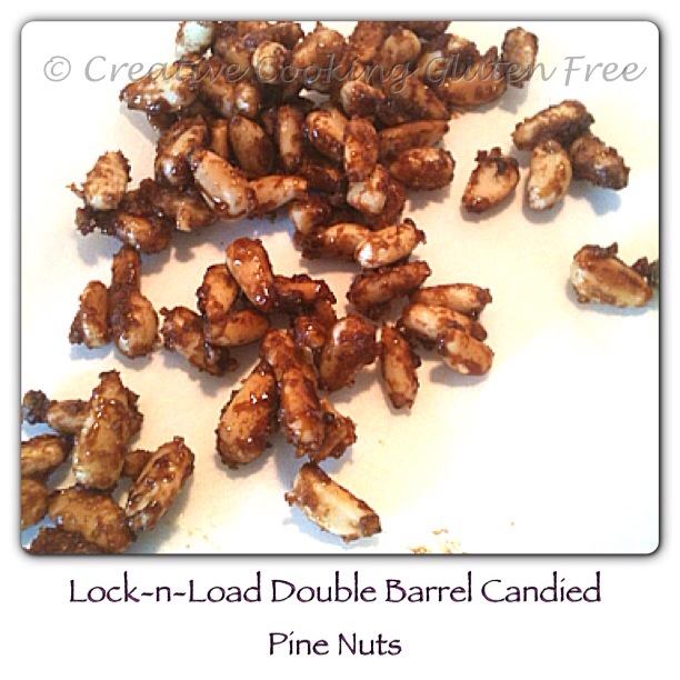 37 Cooks Double Barrel Spiced Pork Chops and Double Barrel Candied Pine Nuts