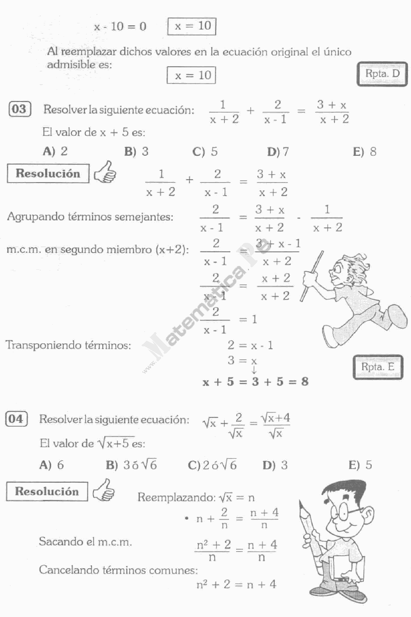 Ecuaciones De Primer Grado Ejercicios Resueltos Segundo De Secundaria