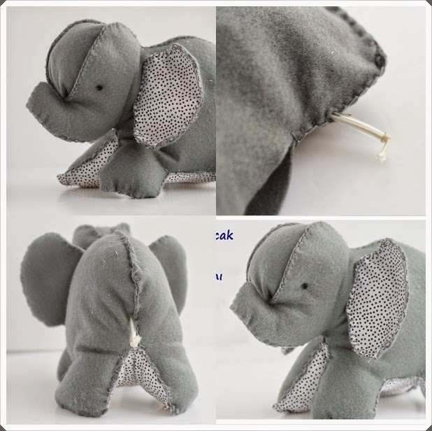 Keçe Kumaştan Oyuncak Fil Yapımı