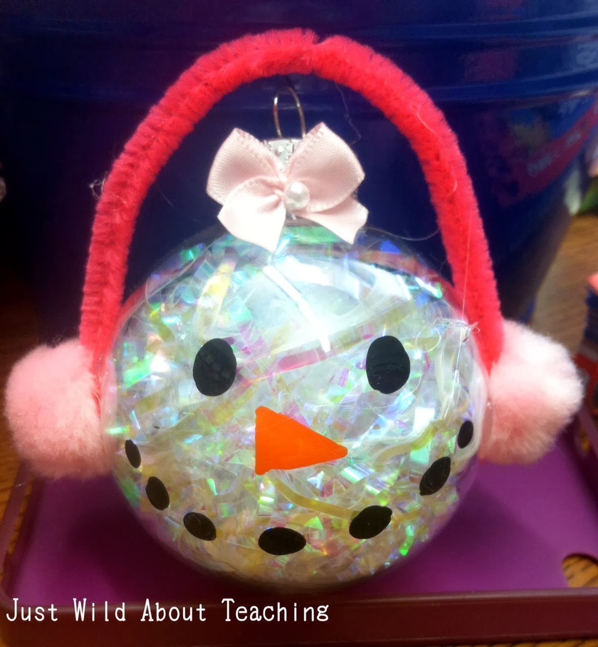 Just Wild About Teaching Candy Cane Treats and Snowman Ornaments!