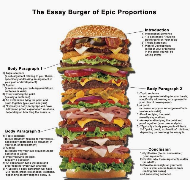 Burger essay outline picture
