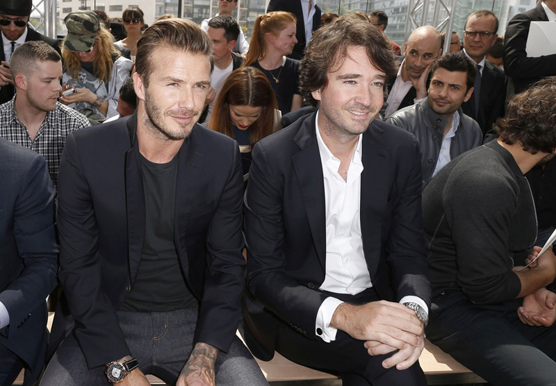David Beckham Is Front Row At Louis Vuitton