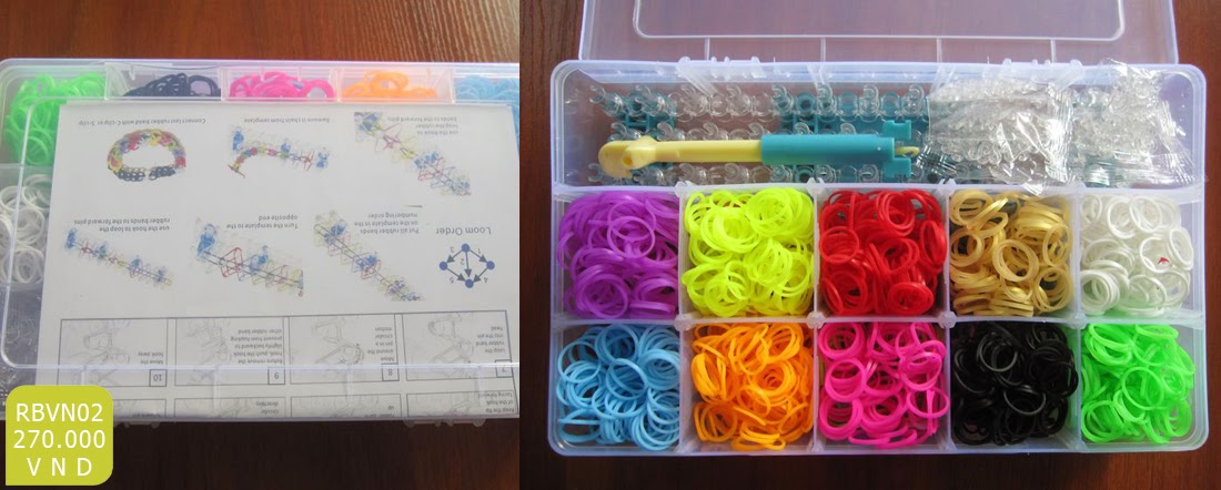 Bộ đồ chơi sáng tạo Rainbow loom - Thun cầu vồng - 3