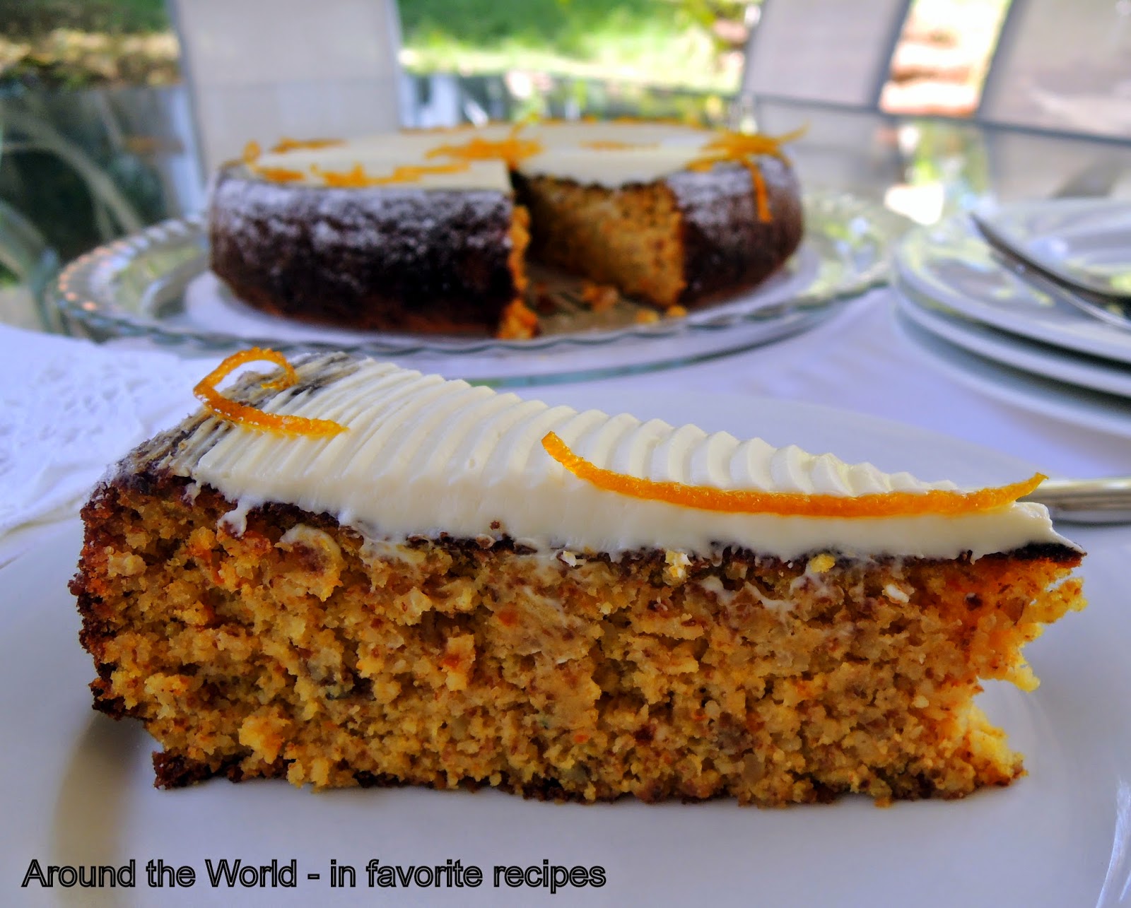 Around the World in favorite recipes Spanish Orange Cake