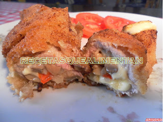 Rollito De Ternera Con Verduritas Y Queso
