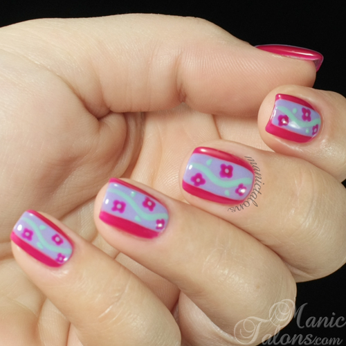 Simple Spring Nail Art with Daisy Duo gel polish