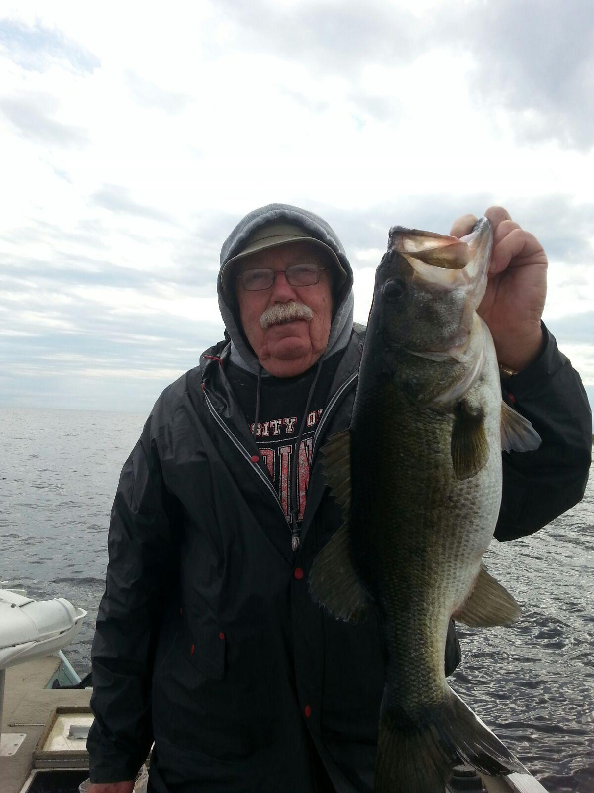 January on Lake Okeechobee, Big Bass! Lake Okeechobee Bass Fishing at