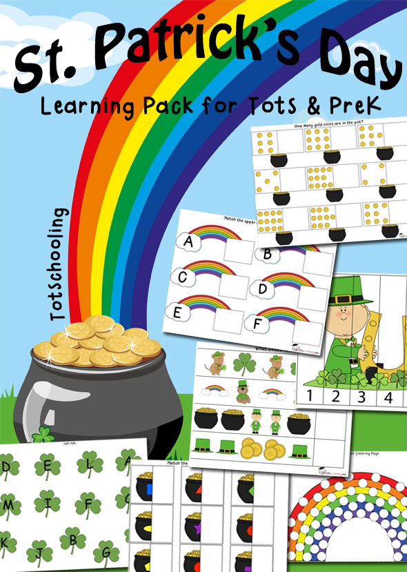 St. Patrick's Day Learning Pack for Toddlers and PreK Totschooling