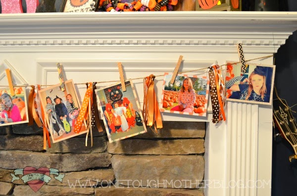 Halloween Photo Garland | www.sweetteaandsavinggraceblog.com Halloween Photo Garland | www.sweetteaandsavinggraceblog.com
