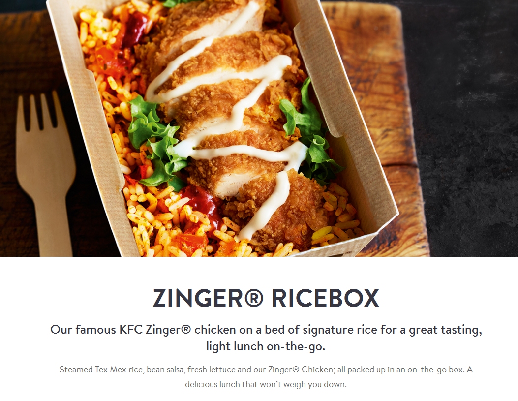 Kentucky Fried Bloggin' KFC Ricebox Review