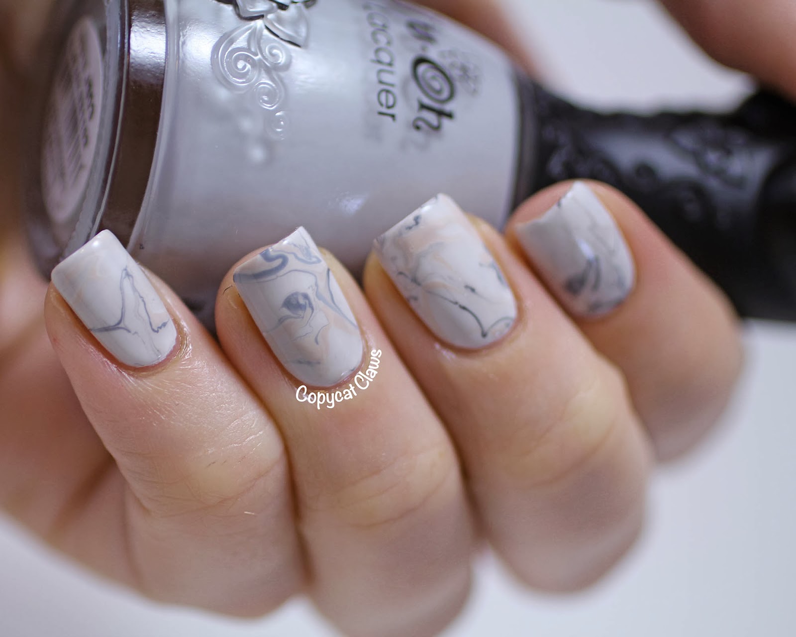 8. Ombre and Marble Nail Design with Gel Polish - wide 4