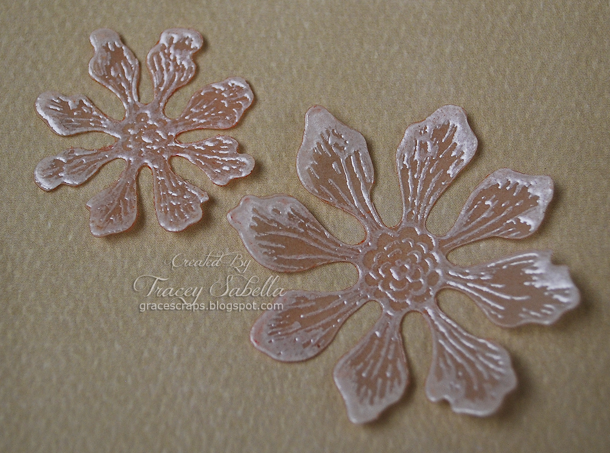 Garden of Grace Embossed Vellum Flower Tutorial and "First Dance