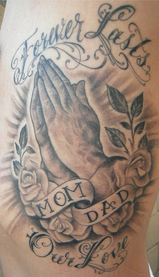 Cool Praying Hands Tattoos Ideas