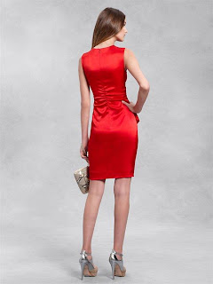 DKNY | Strapless V-Neck Dress with Ruffle Front | Designer | Fashion | Clothing | Shoes | Handbags | Jewelry | New Year | Sale