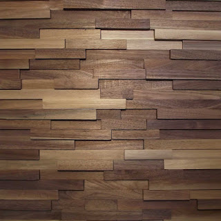 Dimensional reclaimed wood accent wall