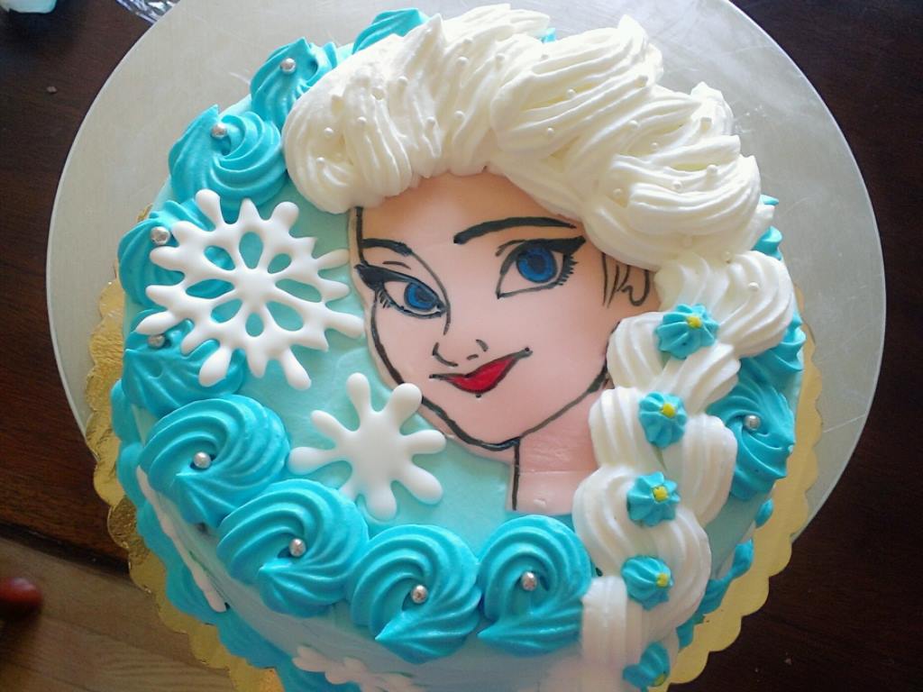 Elsa fresh Cream Chocolate Birthday Cake!!