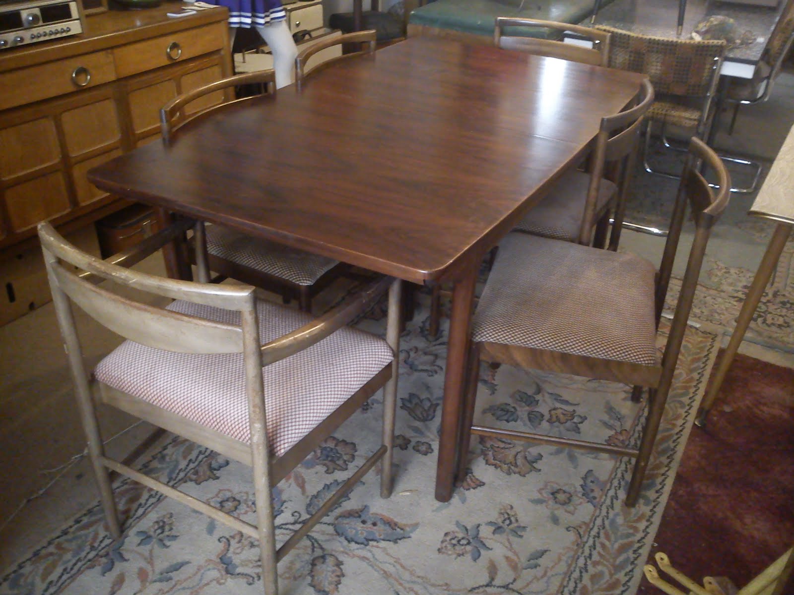 Teak kitchen cabinets 1970s Danish rosewood extendable dining table £SOLD