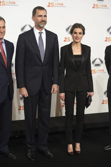 King Felipe of Spain, Queen Letizia of Spain attend 'Antena 3' 25th Anniversary Reception