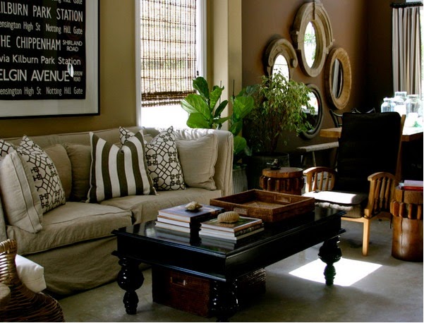 Deco Photo beige et marron et papier peint sur Deco