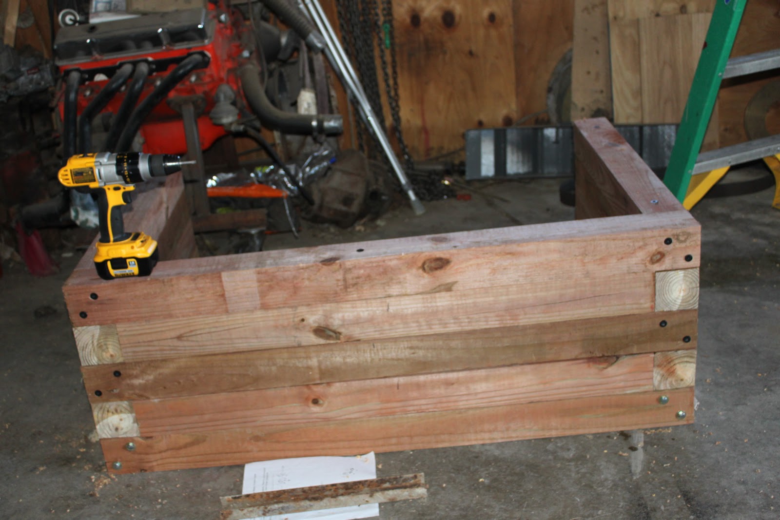 build wood window well