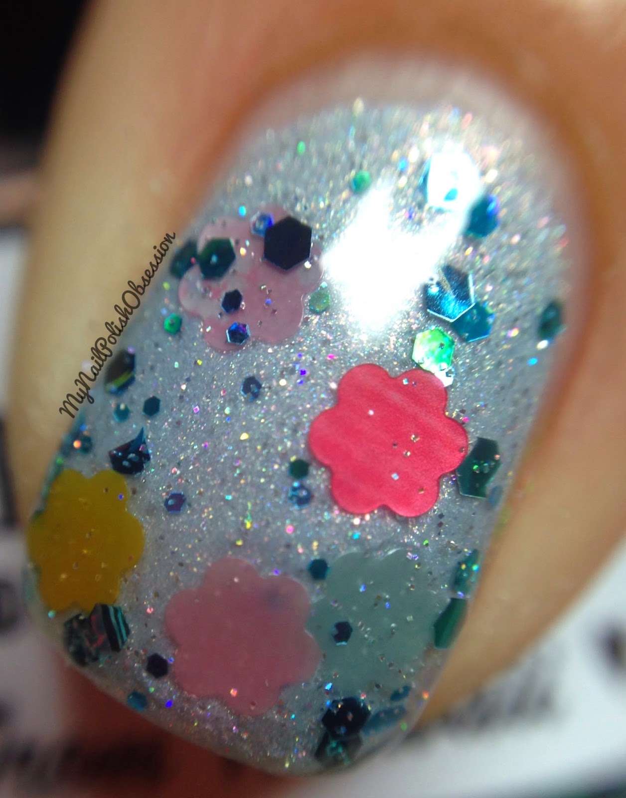 My Nail Polish Obsession Glitter Week Day 5, Red Dog Designs