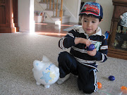 The boys each received a Hess truck, Donovan's with a jet airplane, . (img )