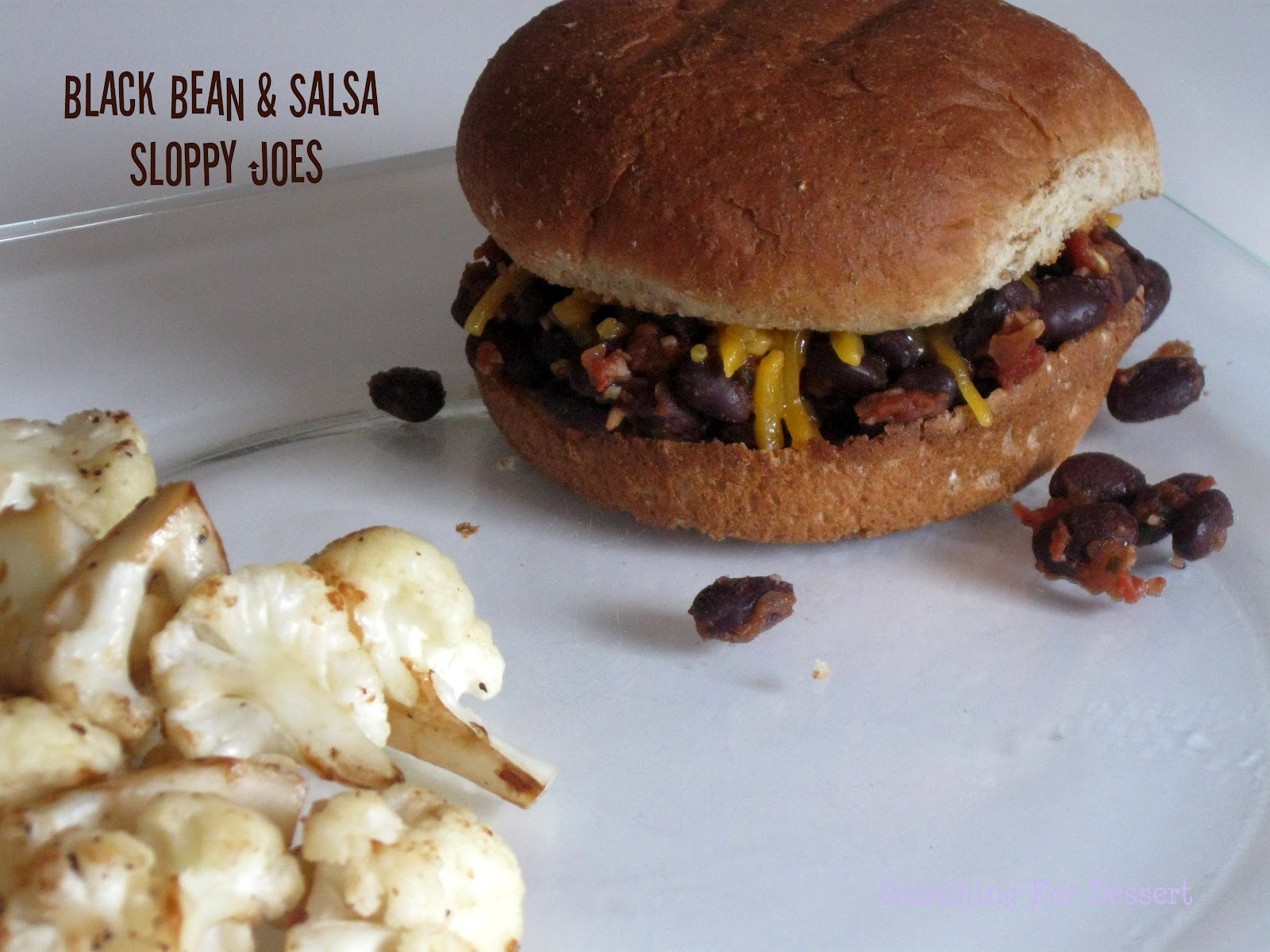 Meatless Mondays! Black Bean and Salsa Sloppy Joes Searching for Dessert