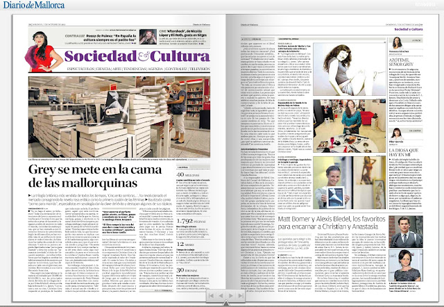 Diario de Mallorca | Grey se mete en la cama de las mallorquinas 1 Diario de Mallorca | Grey se mete en la cama de las mallorquinas - Roser Amills, escritora mallorquina