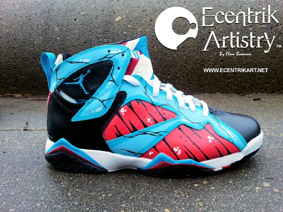 custom jordan 7s