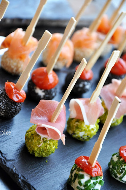 Brochettes+aperitives+billes+de+chevre+