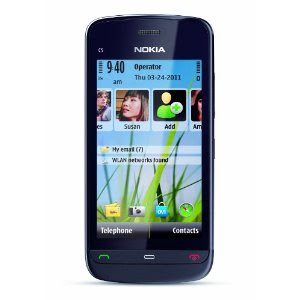 Nokia C5-03 Unlocked GSM Phone with 5 MP Camera and Ovi Maps Navigation Optimized for AT&T--U.S. Version with Warranty (Graphite Black)