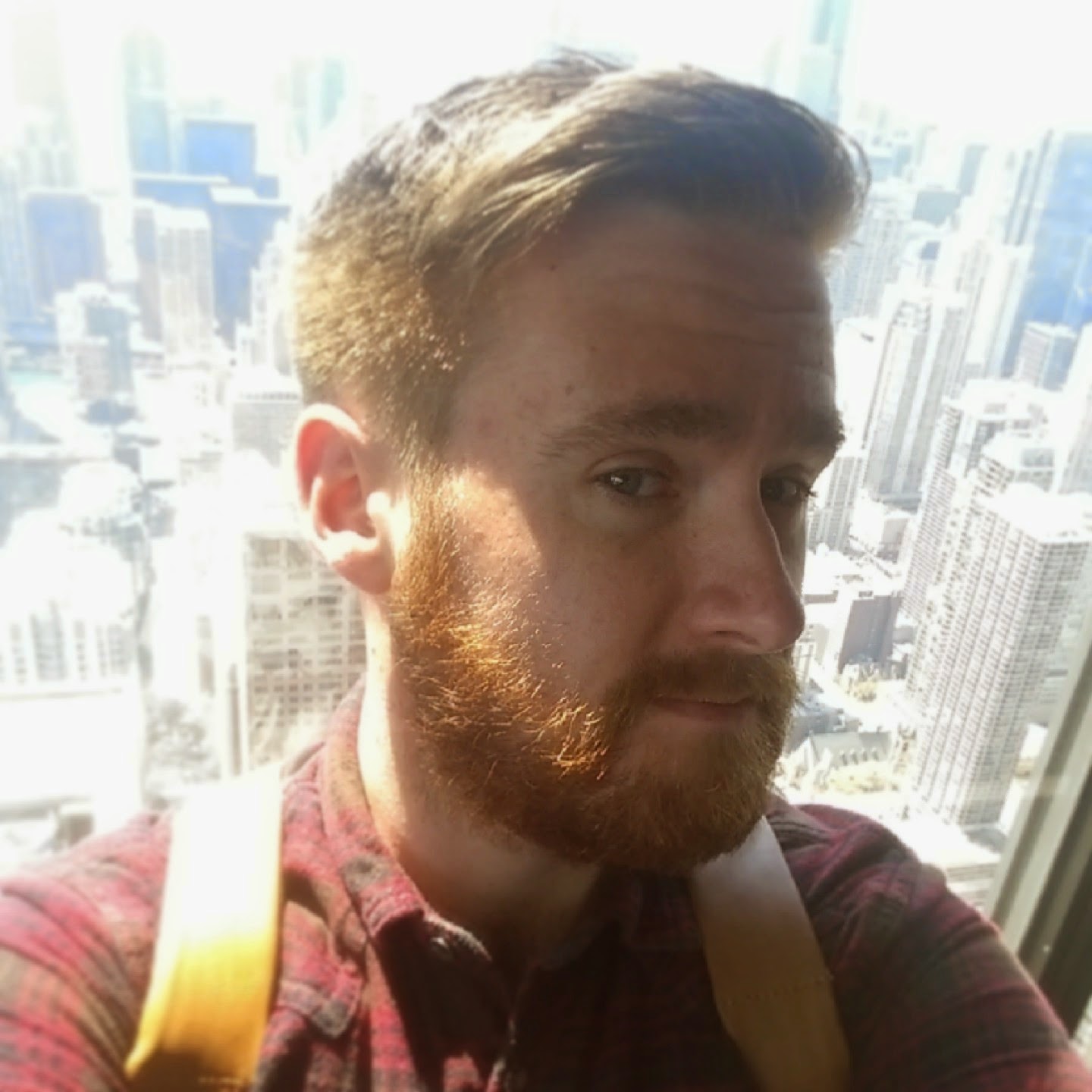 hancock tower chicago rogues brogues menswear blog selfie