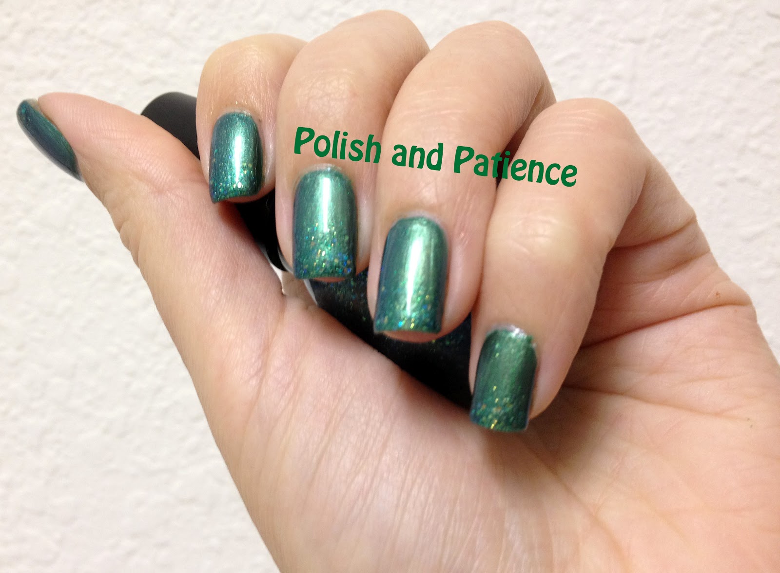Polish and Patience Ulta Jaded with Sinful Colors Nail Junkie topped
