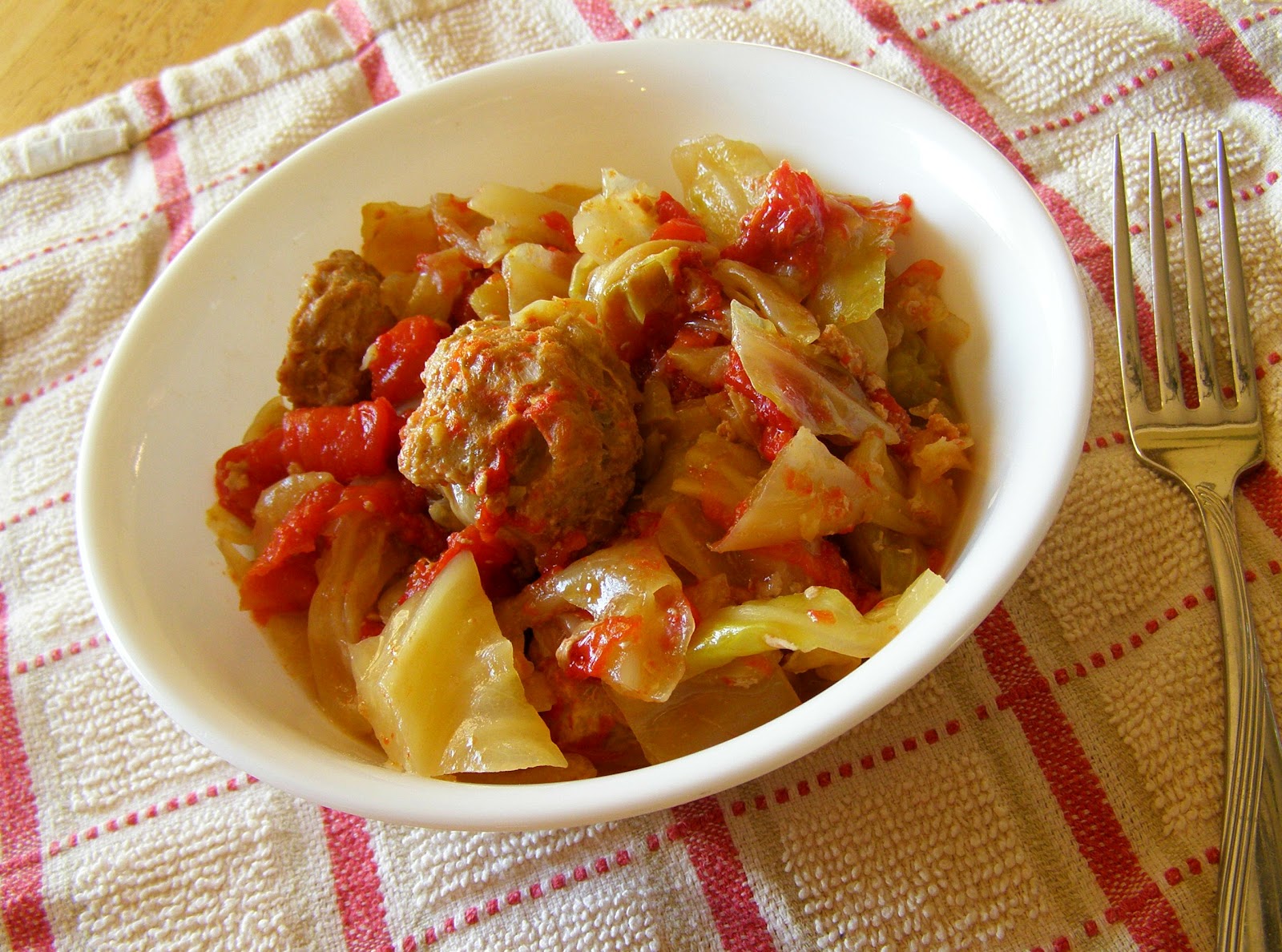Suisse Cafe Goes PALEO Cabbage and Meatballs