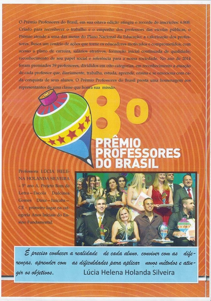 PRÊMIO PROFESSORES DO BRASIL 8ª EDIÇÃO