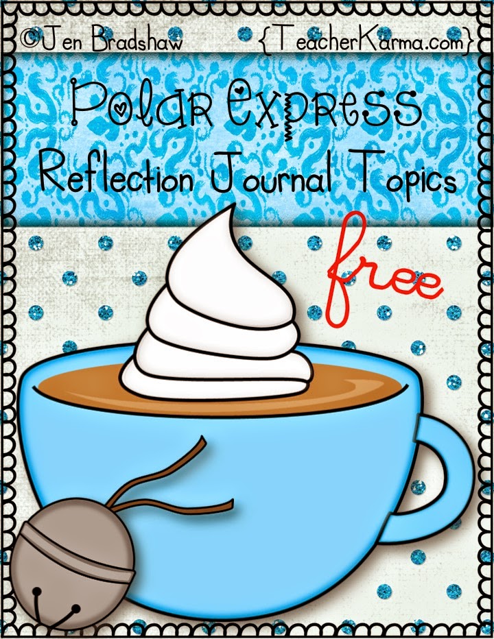 FREE  Polar Express journal topics and writing paper.  TeacherKarma.com