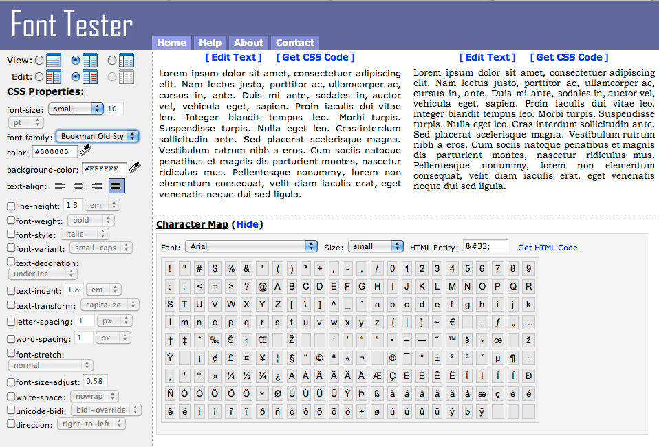 Webdev Il Free Css Font Generating Tool